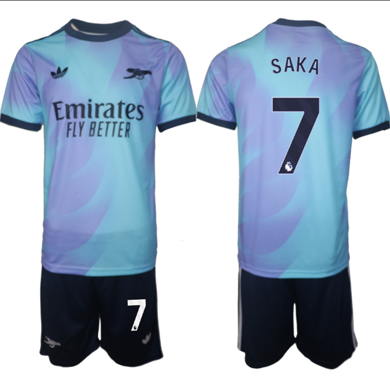 Men 2024-2025 Club Arsenal away Purple blue #7 Soccer Jersey->indianapolis colts->NFL Jersey